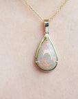 Solid opal necklace