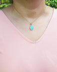 Solid opal pendant