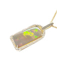 14k opal pendant