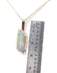 Solid opal pendant