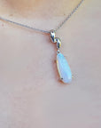 White opal pendant
