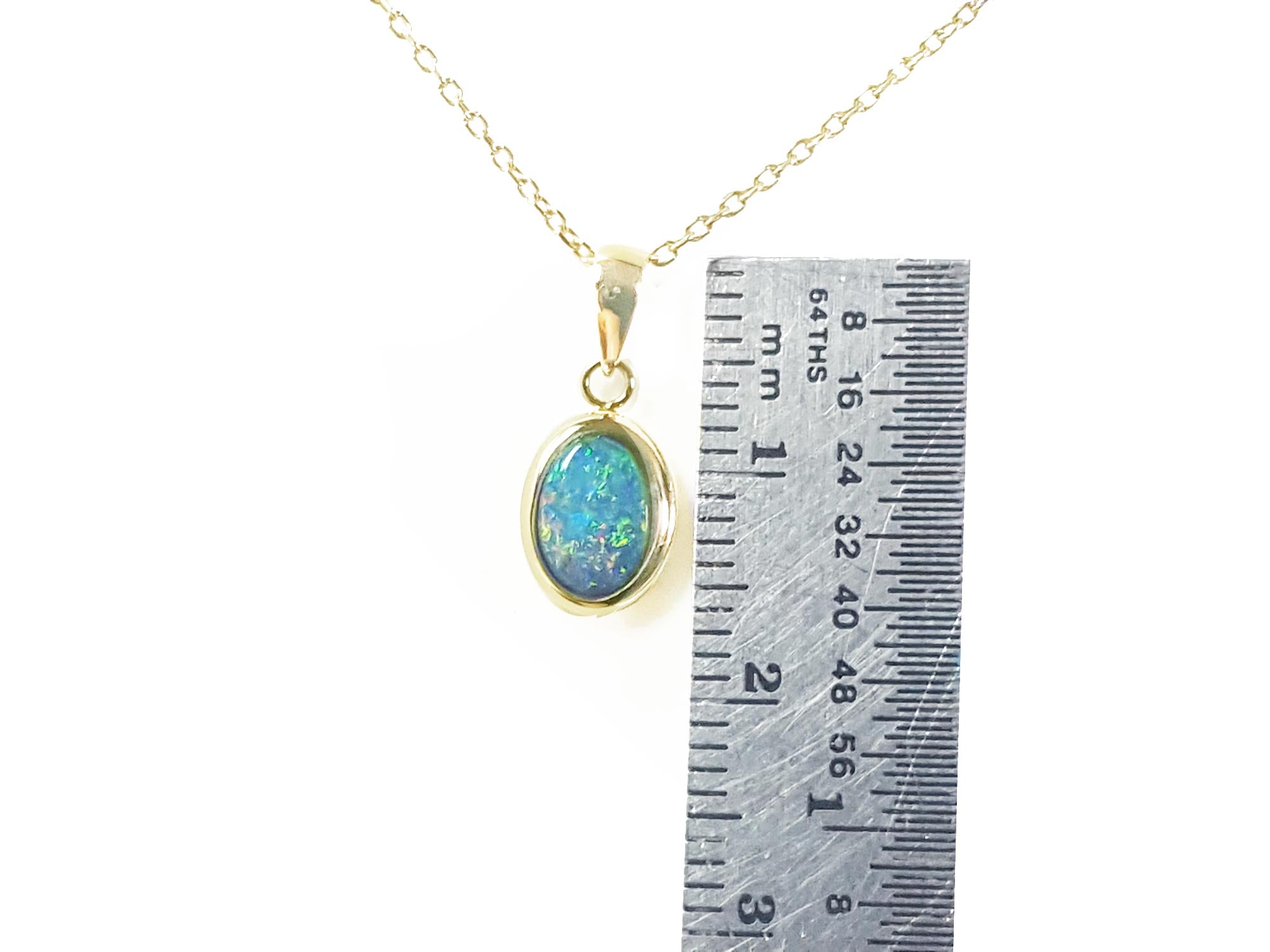 Doublet opal pendants
