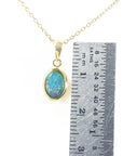 Doublet opal pendants