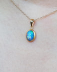 14k cheap opal pendant