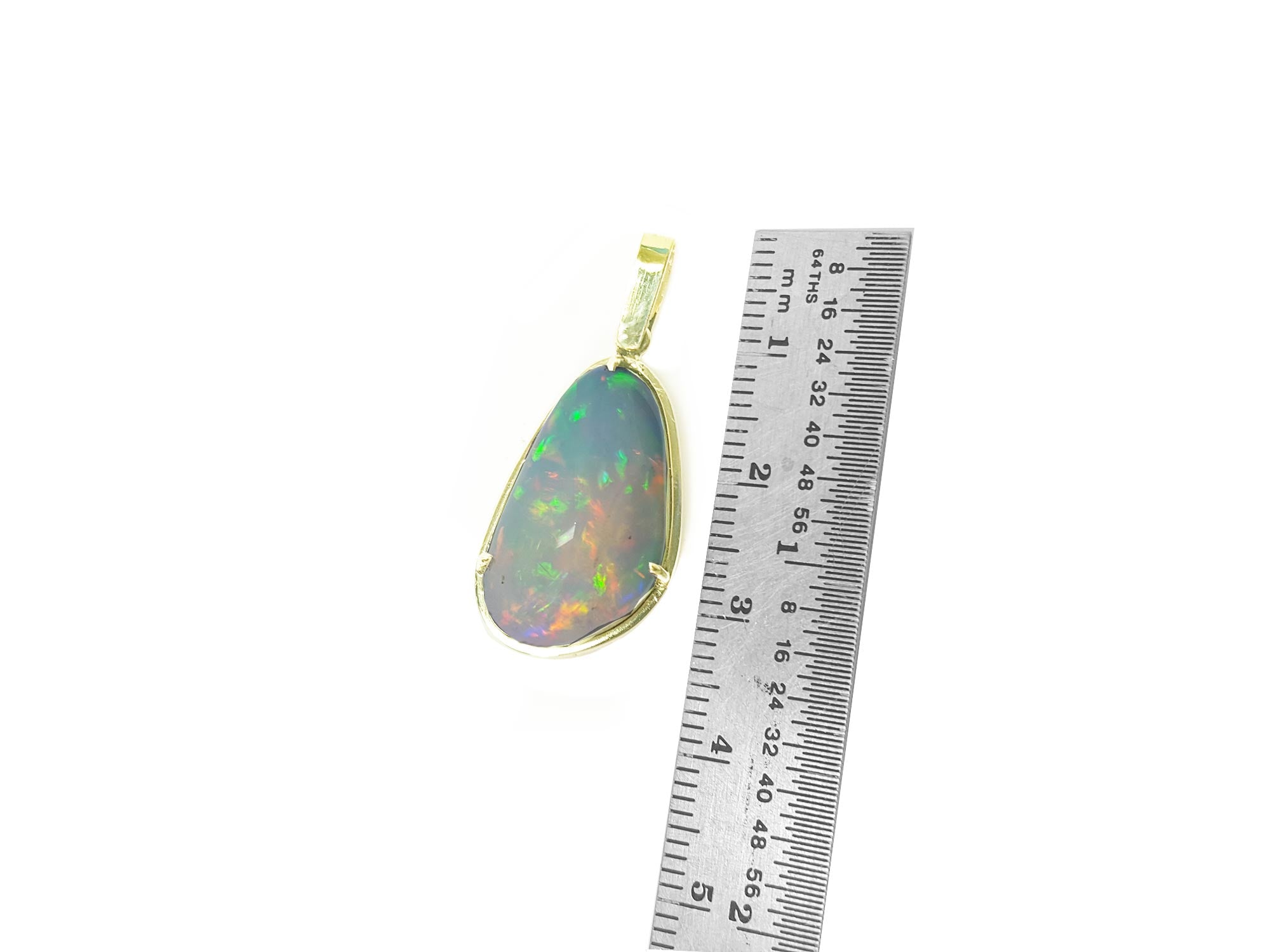 Natural Ethiopian opal necklace