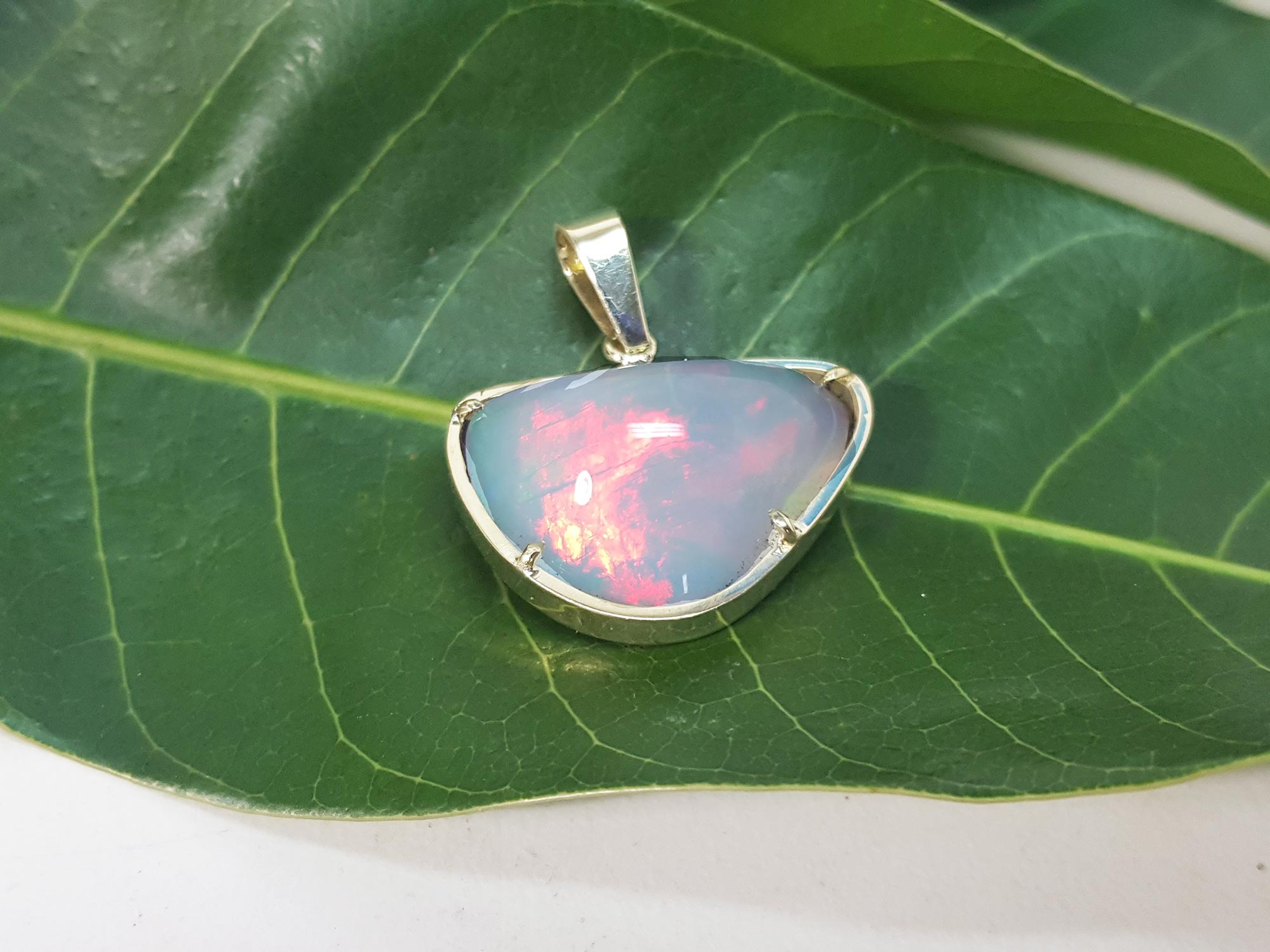 Ethiopian opal necklace free form