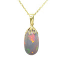 Welo Ethiopian opal cabochon necklace