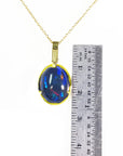 Necklace Ethiopian black opal