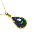 Black opal pendant