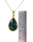 Ethiopian black opal pendant