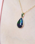 Ethiopian black opal pendant foe sale