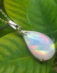 Gold opal pendant