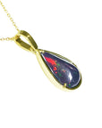 Black opal necklace