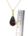Ethiopian black opal necklace