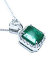 GIA Certified Emerald Pendant