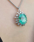 Real Colombian emerald pendants