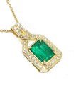 Women's emerald pendant