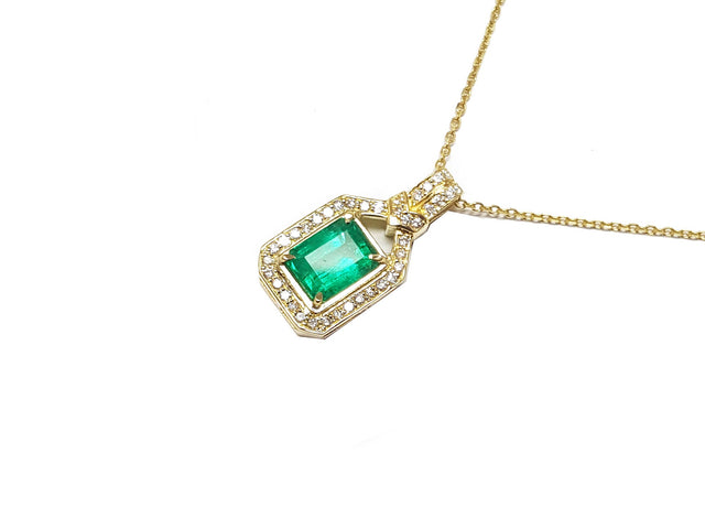 Genuine Emerald pendant for  mother’s day