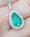 green emerald pendant