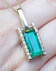 Rel Colombian emerald pendant