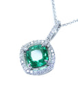 Emerald pendant necklace