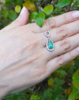 Genuine emerald slider pendant