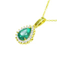 Muzo Colombia emerald pendant