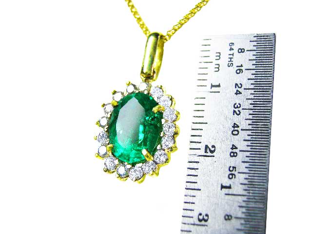 Medium green Colombian emerald