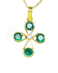 Emerald cross jewelry