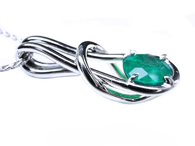 Emerald pendant made in USA