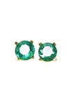 Bluish green emerald earrings for sale