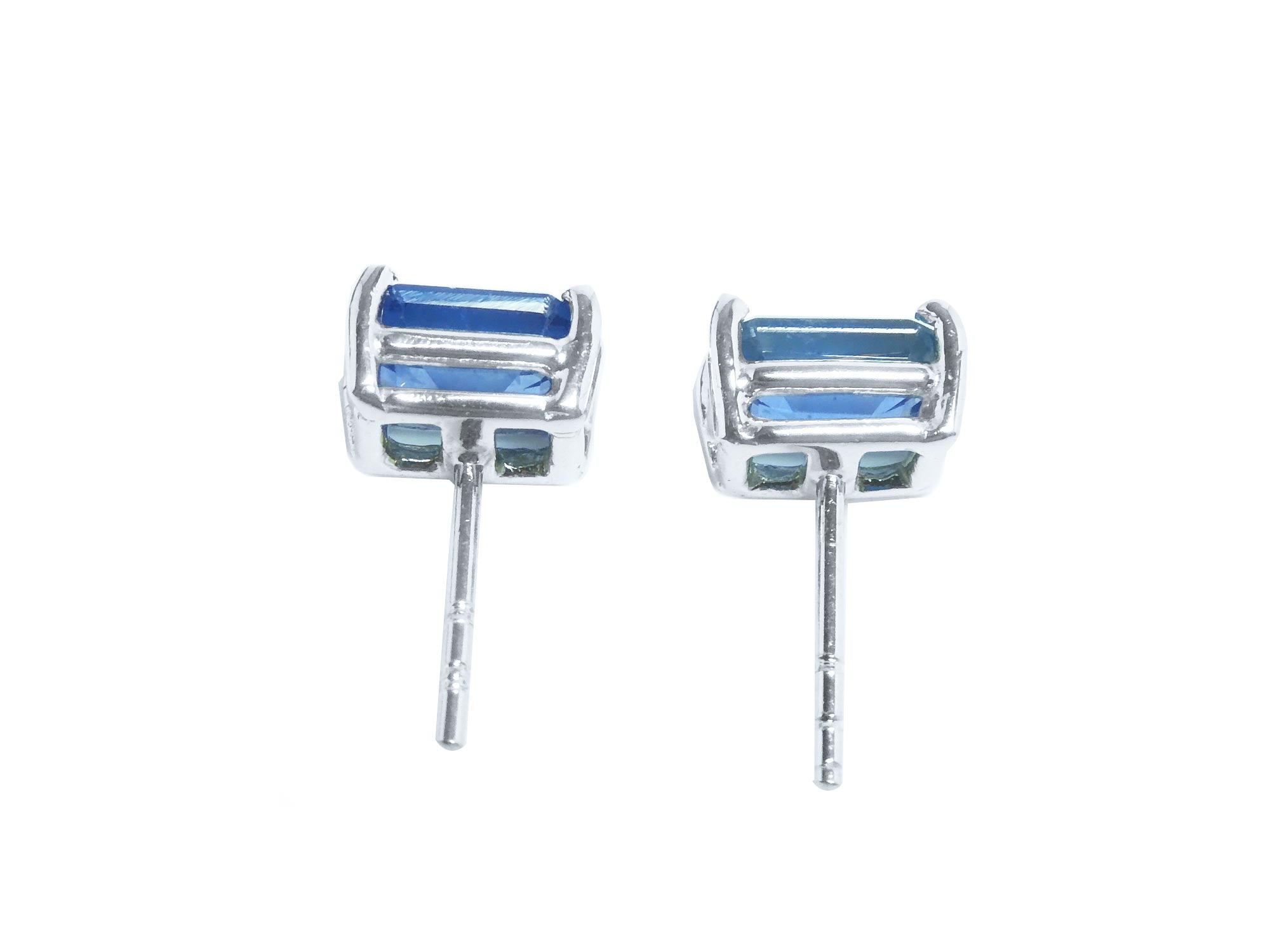 Blue sapphire stud earrings