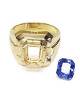 Sapphire gold ring wholesale for men"></