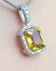 Yellow sapphire jewelry hand made in USA
