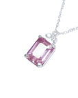 light pink sapphire necklace