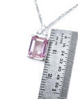 Mother's Day pink sapphire necklace