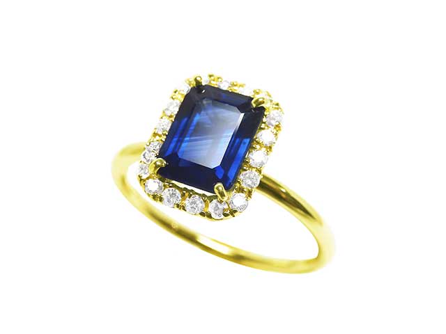 Real blue sapphire ring for sale