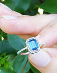 Real sapphire solitaire jewelry