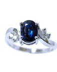 Sapphire and diamond ring for sale