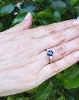 Natural Blue Sapphire Ring for Women