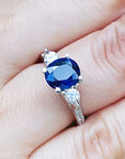 Real blue sapphire ring
