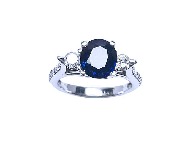 Oval cut sapphire ring for sale