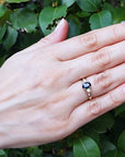 Three Stone Sapphire diamond Ring