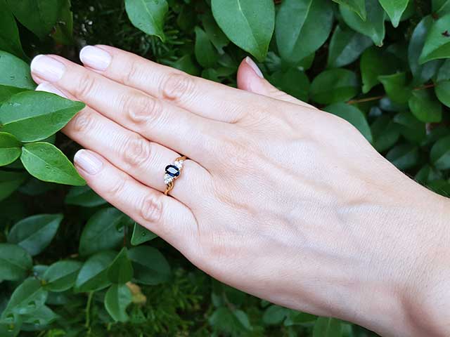 Blue Sapphire Ring for Women