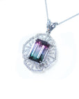 Brazilian natural watermelon tourmaline jewelry