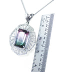 Women's watermelon tourmaline jewelry