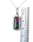 Brazilian Watermelon tourmaline pendant