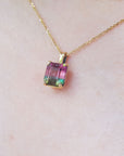 Natural tourmaline necklace