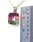 Natural watermelon tourmaline jewelry