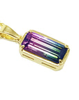 Watermelon tourmaline pendant